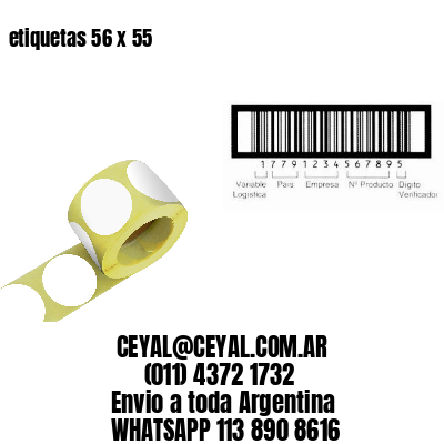 etiquetas 56 x 55