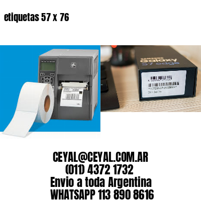 etiquetas 57 x 76