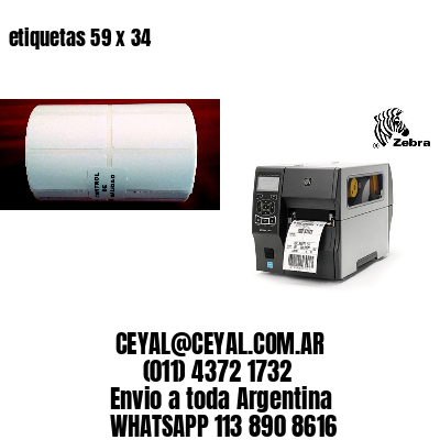 etiquetas 59 x 34