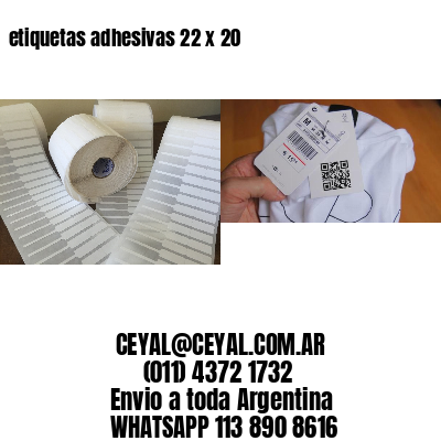 etiquetas adhesivas 22 x 20