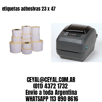 etiquetas adhesivas 23 x 47