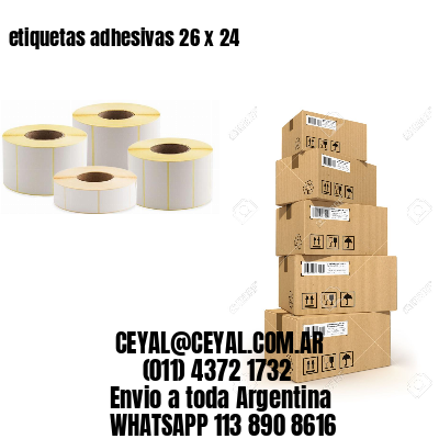 etiquetas adhesivas 26 x 24