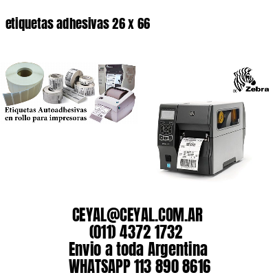 etiquetas adhesivas 26 x 66