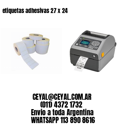 etiquetas adhesivas 27 x 24