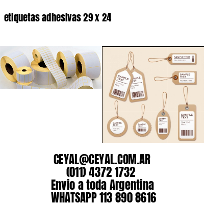 etiquetas adhesivas 29 x 24