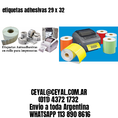 etiquetas adhesivas 29 x 32