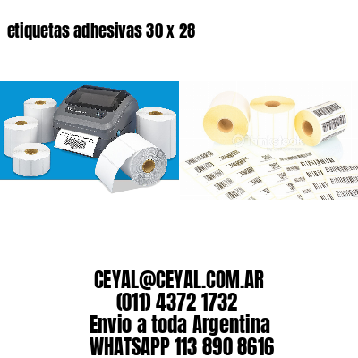 etiquetas adhesivas 30 x 28