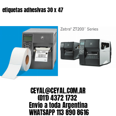 etiquetas adhesivas 30 x 47