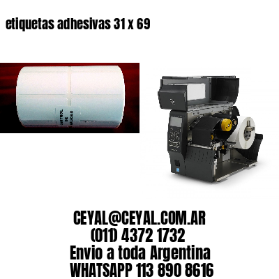 etiquetas adhesivas 31 x 69