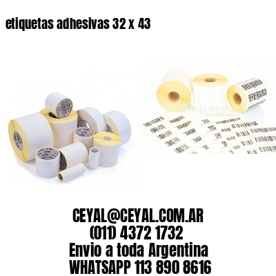 etiquetas adhesivas 32 x 43
