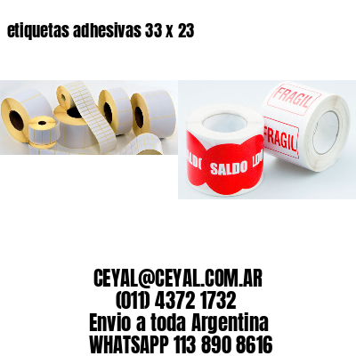 etiquetas adhesivas 33 x 23