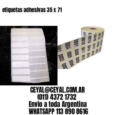 etiquetas adhesivas 35 x 71