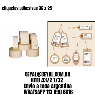 etiquetas adhesivas 36 x 25