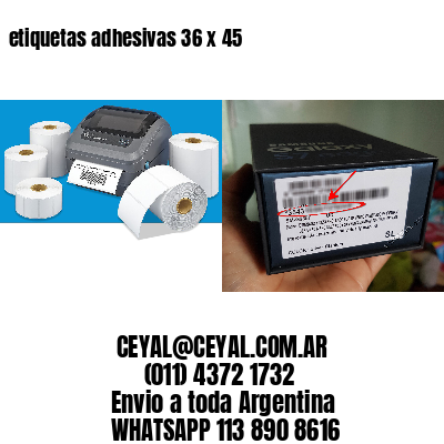 etiquetas adhesivas 36 x 45
