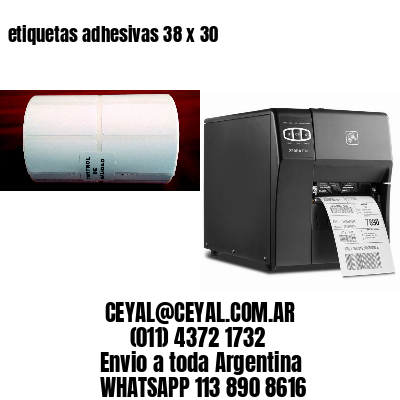 etiquetas adhesivas 38 x 30