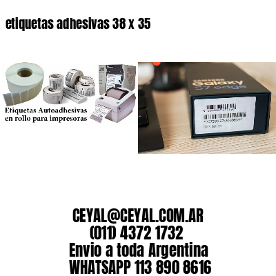 etiquetas adhesivas 38 x 35