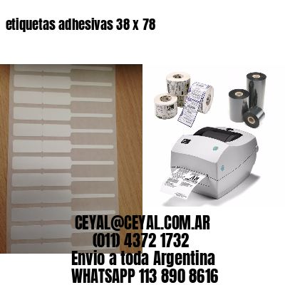 etiquetas adhesivas 38 x 78