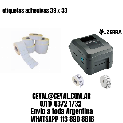 etiquetas adhesivas 39 x 33