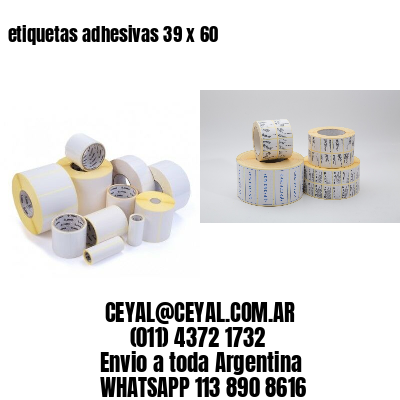 etiquetas adhesivas 39 x 60