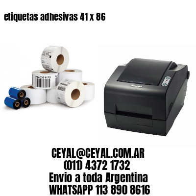 etiquetas adhesivas 41 x 86