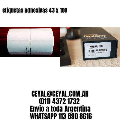 etiquetas adhesivas 43 x 100