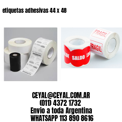 etiquetas adhesivas 44 x 48