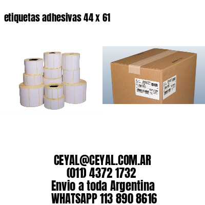 etiquetas adhesivas 44 x 61
