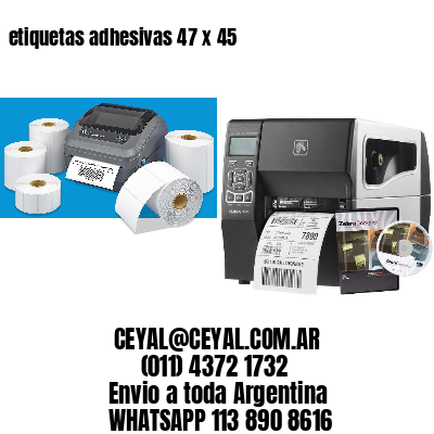 etiquetas adhesivas 47 x 45