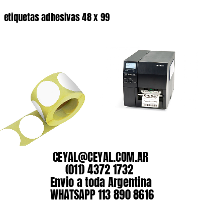 etiquetas adhesivas 48 x 99