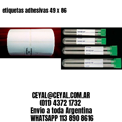 etiquetas adhesivas 49 x 86