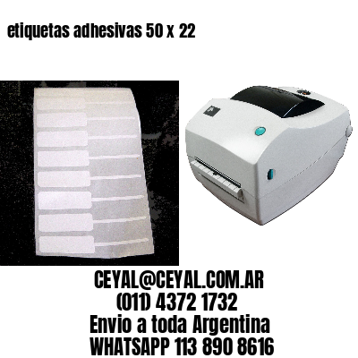 etiquetas adhesivas 50 x 22