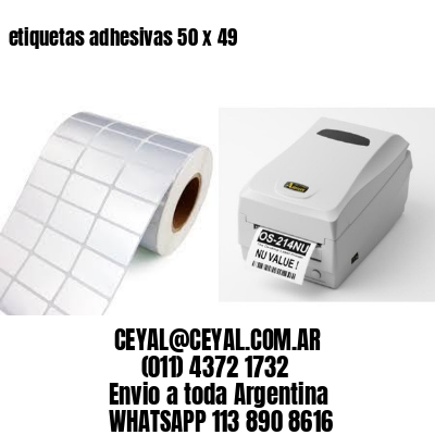 etiquetas adhesivas 50 x 49