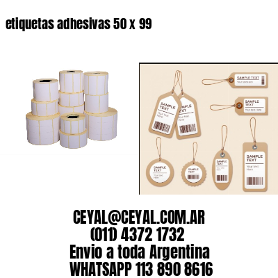 etiquetas adhesivas 50 x 99