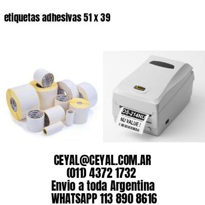 etiquetas adhesivas 51 x 39