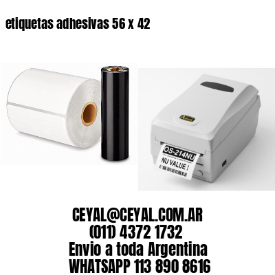 etiquetas adhesivas 56 x 42
