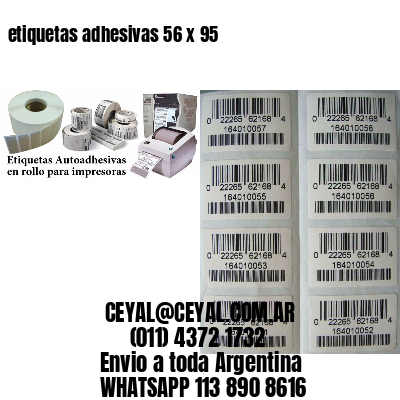 etiquetas adhesivas 56 x 95