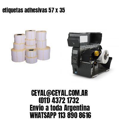 etiquetas adhesivas 57 x 35