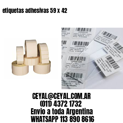 etiquetas adhesivas 59 x 42