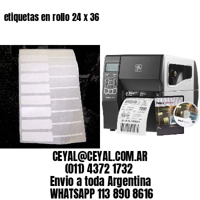 etiquetas en rollo 24 x 36