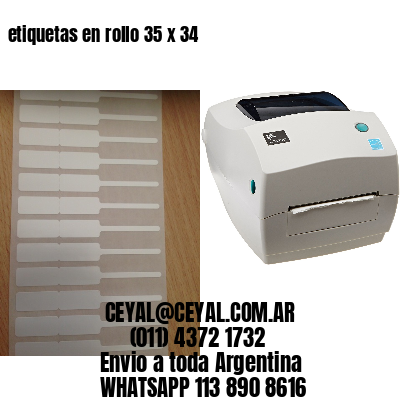 etiquetas en rollo 35 x 34