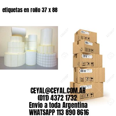 etiquetas en rollo 37 x 88