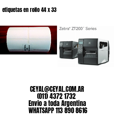 etiquetas en rollo 44 x 33