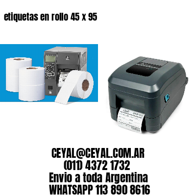 etiquetas en rollo 45 x 95