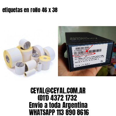 etiquetas en rollo 46 x 38