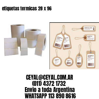 etiquetas termicas 28 x 96