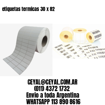 etiquetas termicas 30 x 82
