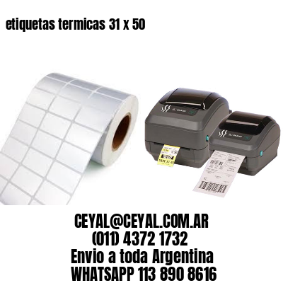 etiquetas termicas 31 x 50