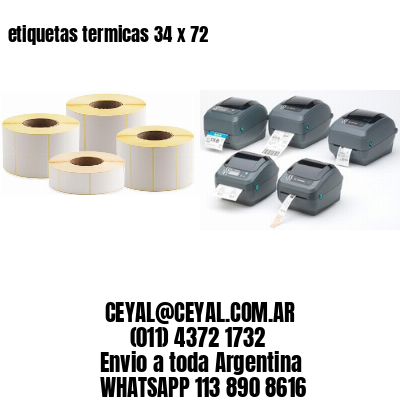 etiquetas termicas 34 x 72