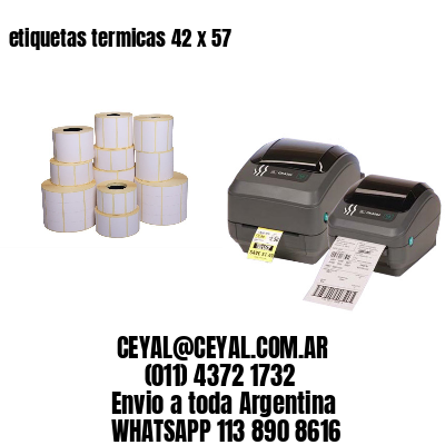 etiquetas termicas 42 x 57