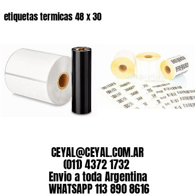 etiquetas termicas 48 x 30